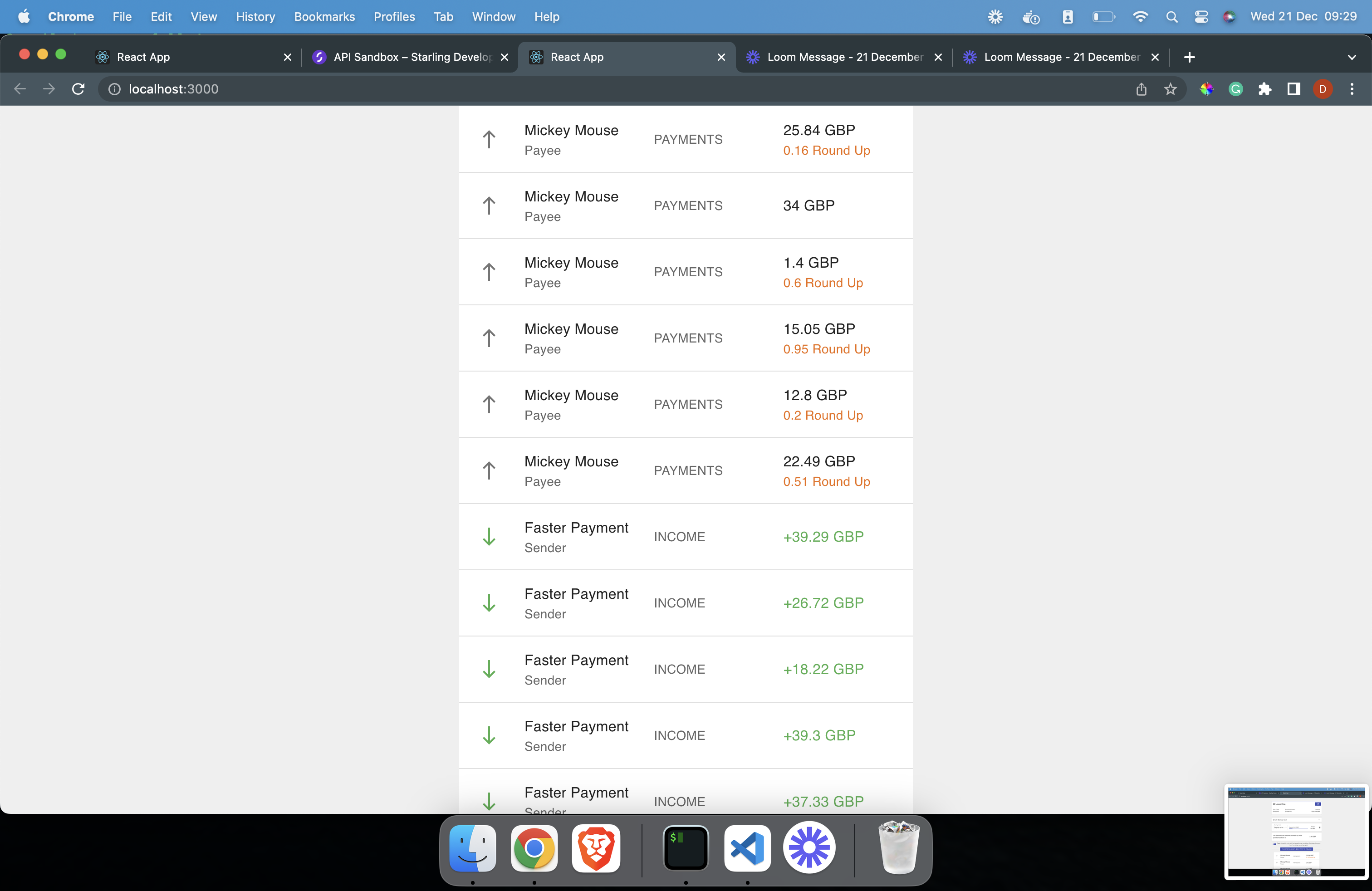 Pending Round Ups